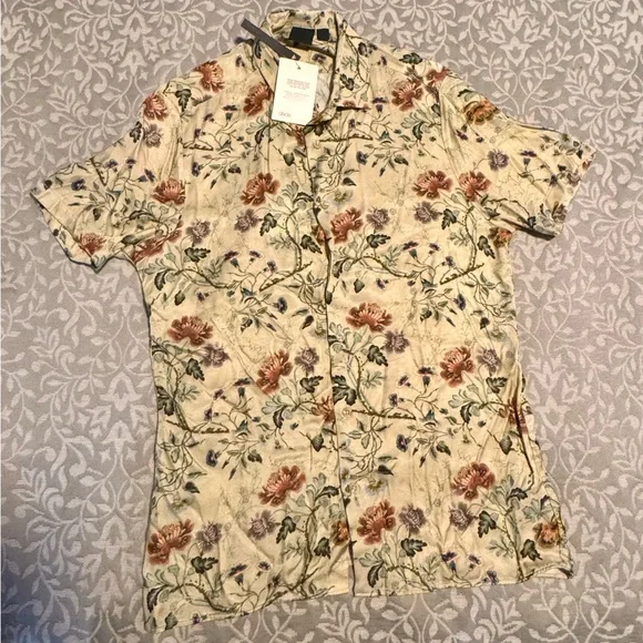 ASOS Floral Patterned Men's Shirt - Picture 1 of 3